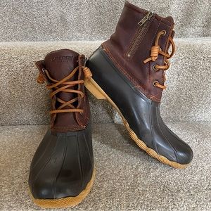 🎉SPERRY Saltwater Waterproof Boot, Women’s Size 9.5, Brown/Tan